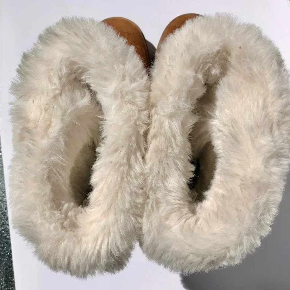 SO SOPHIA CHESTNUT GIRLS 5M WINTER BOOTS FAUX FUR