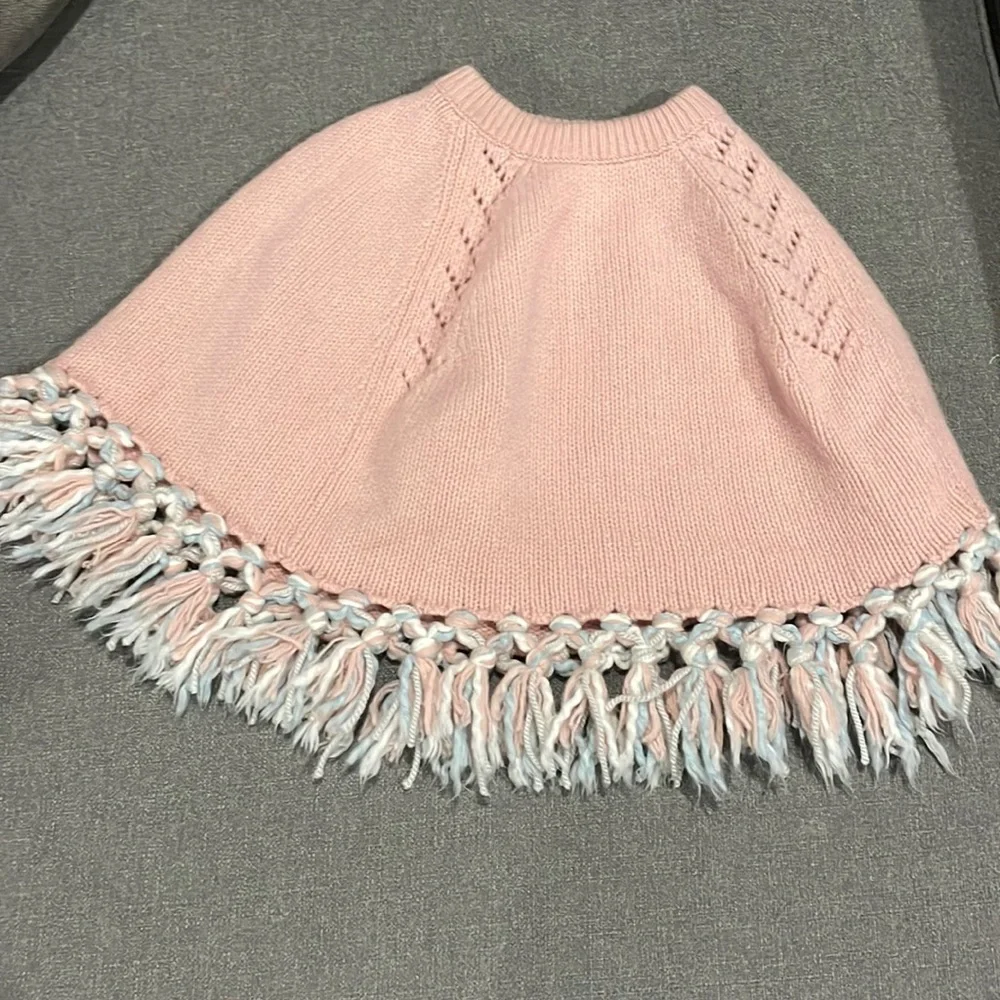 Organically Grown Kids Pink Poncho