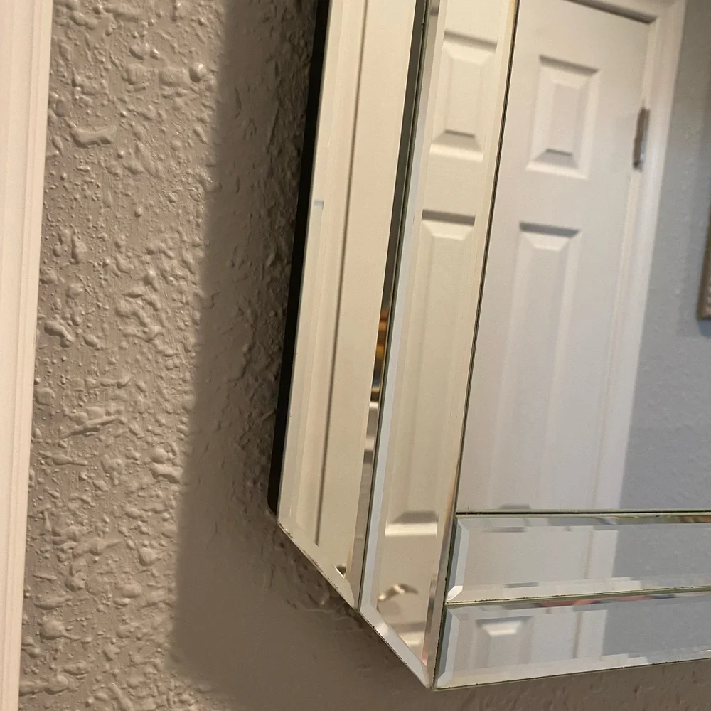 Home Interiors Retired Modern beveled Chelsey Mirror wall Decor