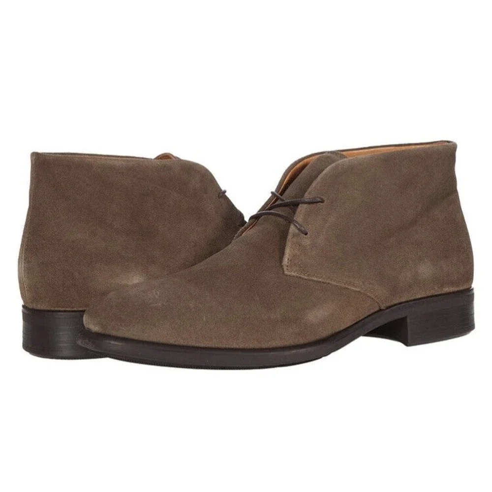 New ECCO Citytray Chukka Boot Dark Clay Men’s Shoes 45 Us 11 11.5 Suede Leather