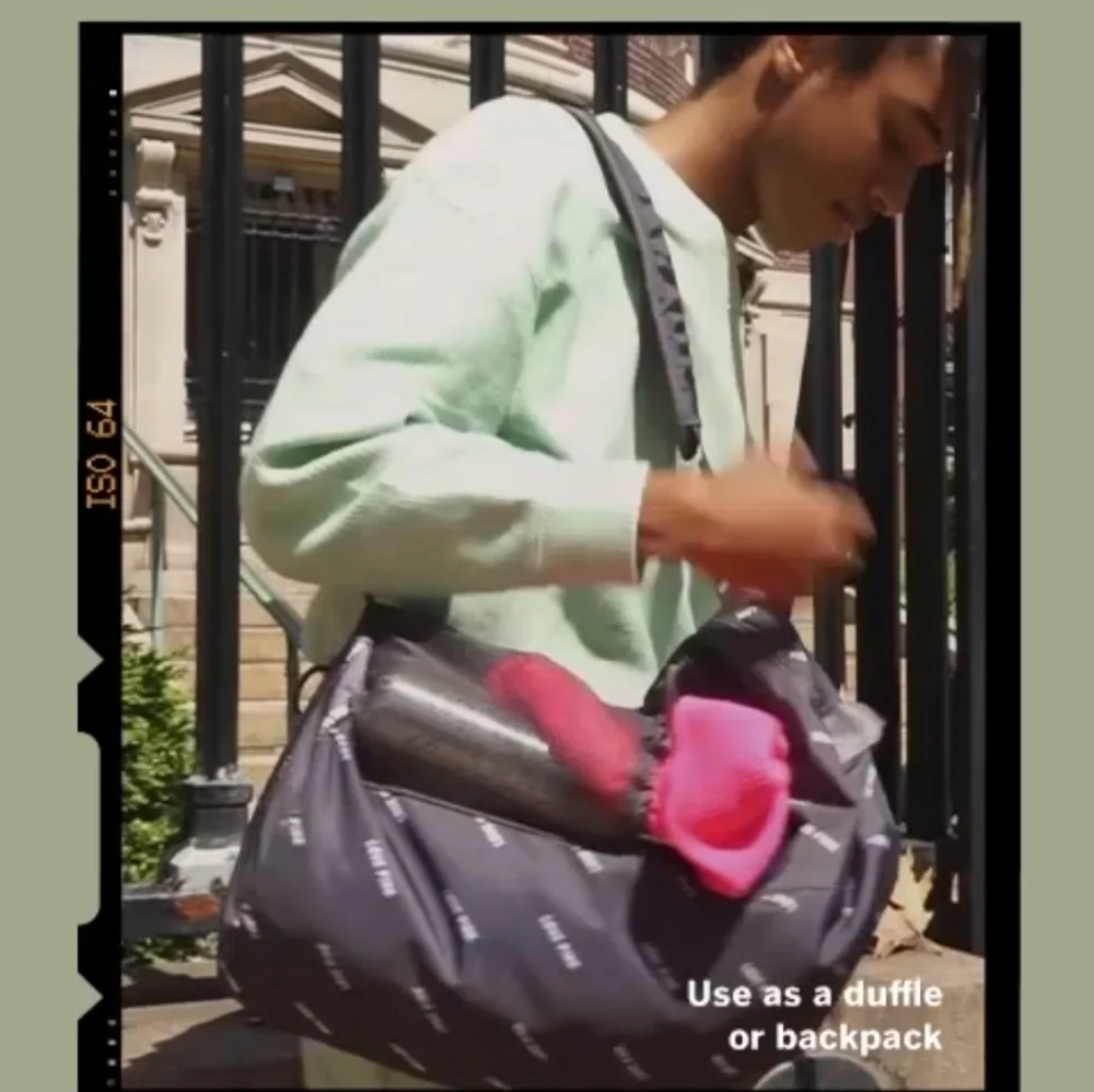 PINK Convertible duffle backpack NWT