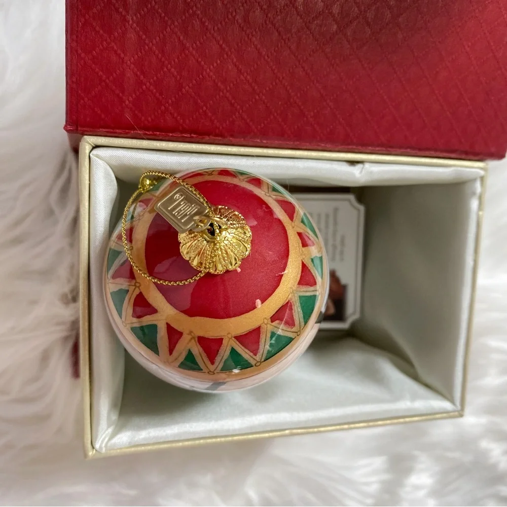 Li Bien Pier 1 Nutcracker Glass Ornament 2017