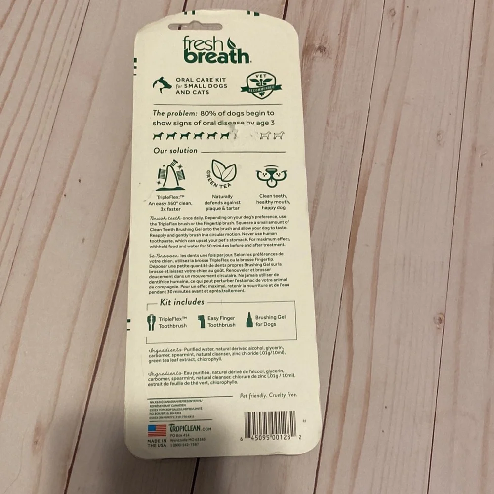 Fresh breath for dog