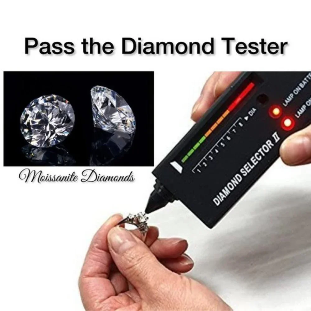 Certified 1ct. t.w.  Moissanite Diamond Engagement Ring Set NEW