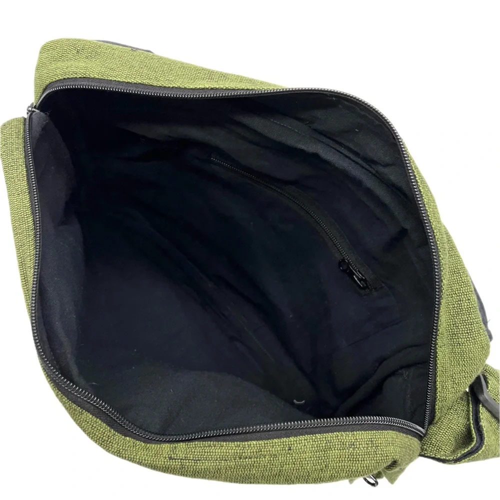 Multi pocket Cotton Laptop Messenger Laptop Bag