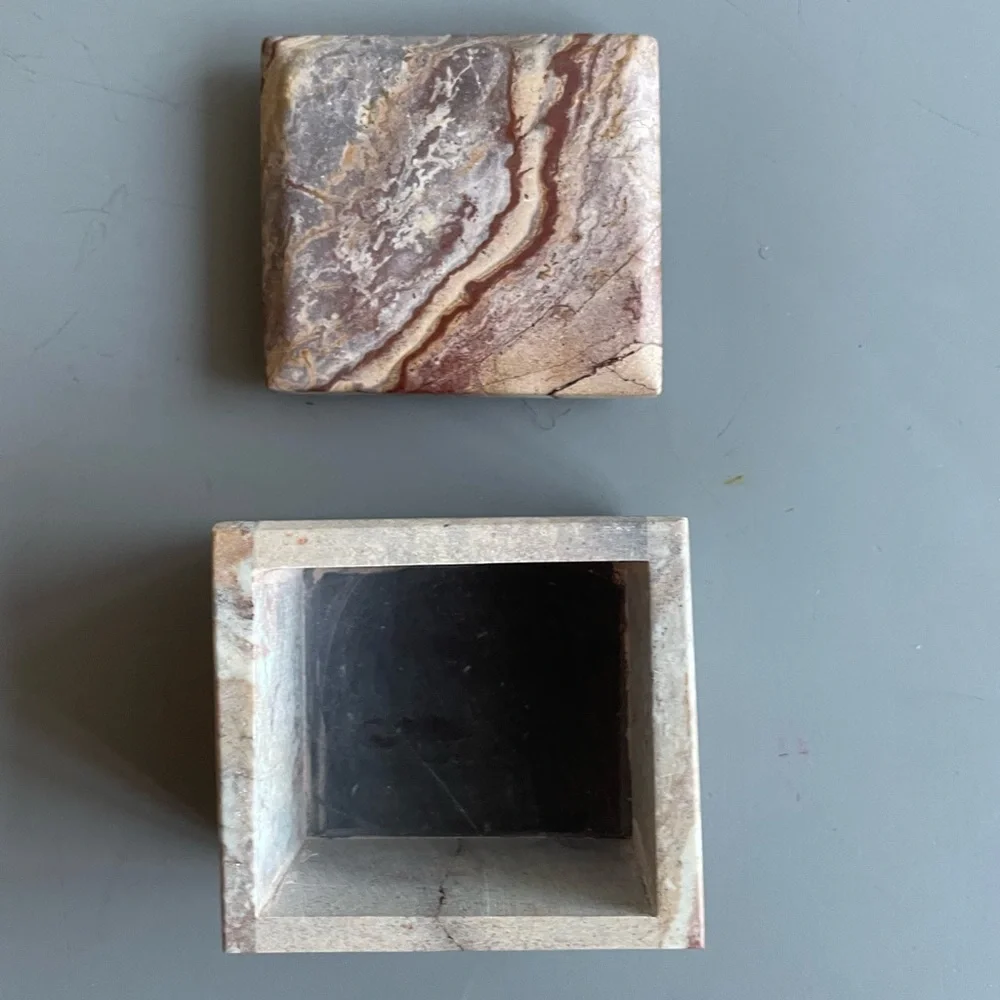 EUC Stone Trinket Box