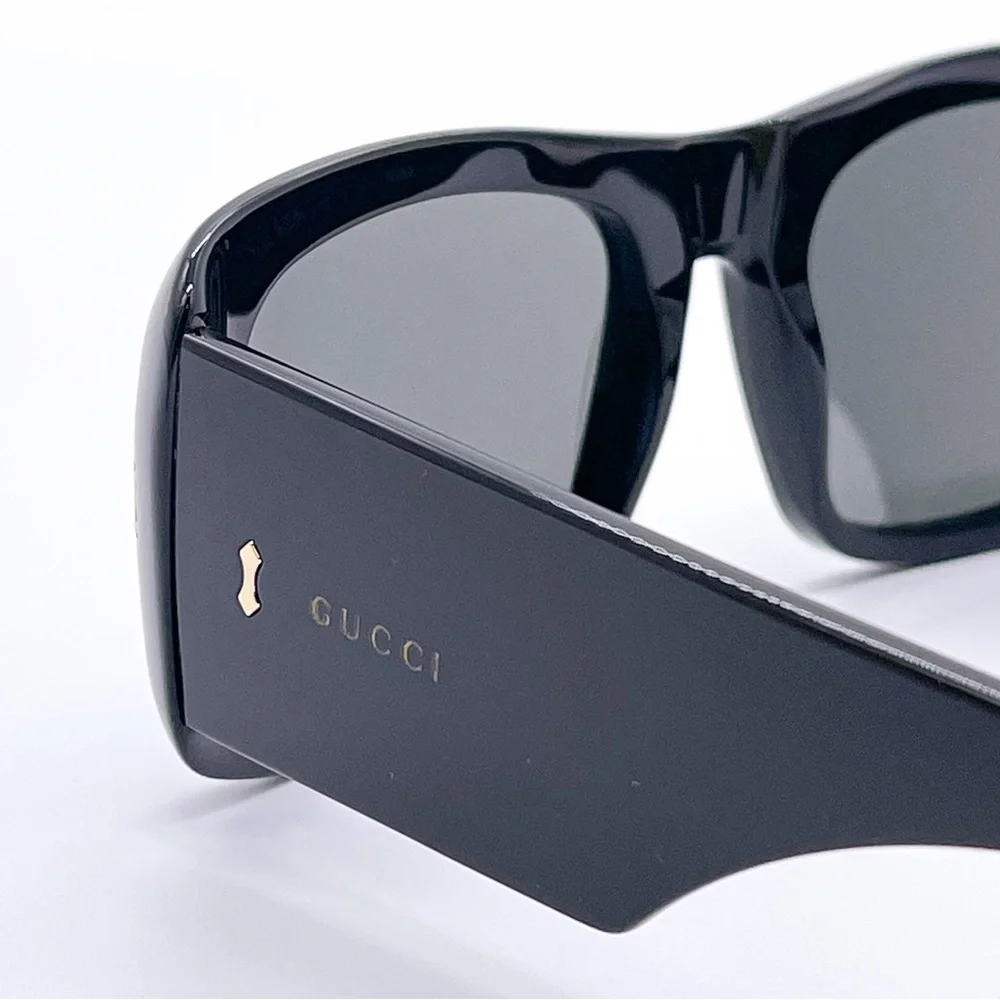 NEW GUCCI GG1080S 001 OVERSIZED SUNGLASSES GUCCI GG1080S BLACK EYEWEAR