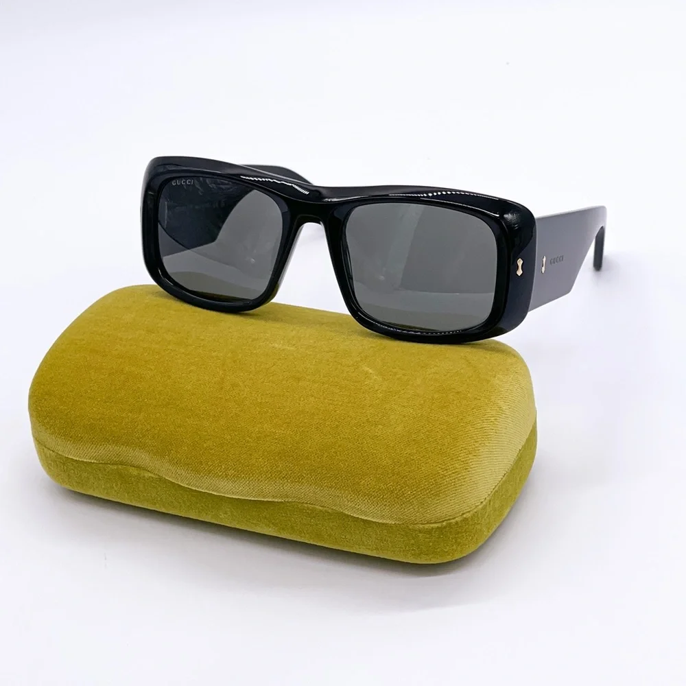 NEW GUCCI GG1080S 001 OVERSIZED SUNGLASSES GUCCI GG1080S BLACK EYEWEAR