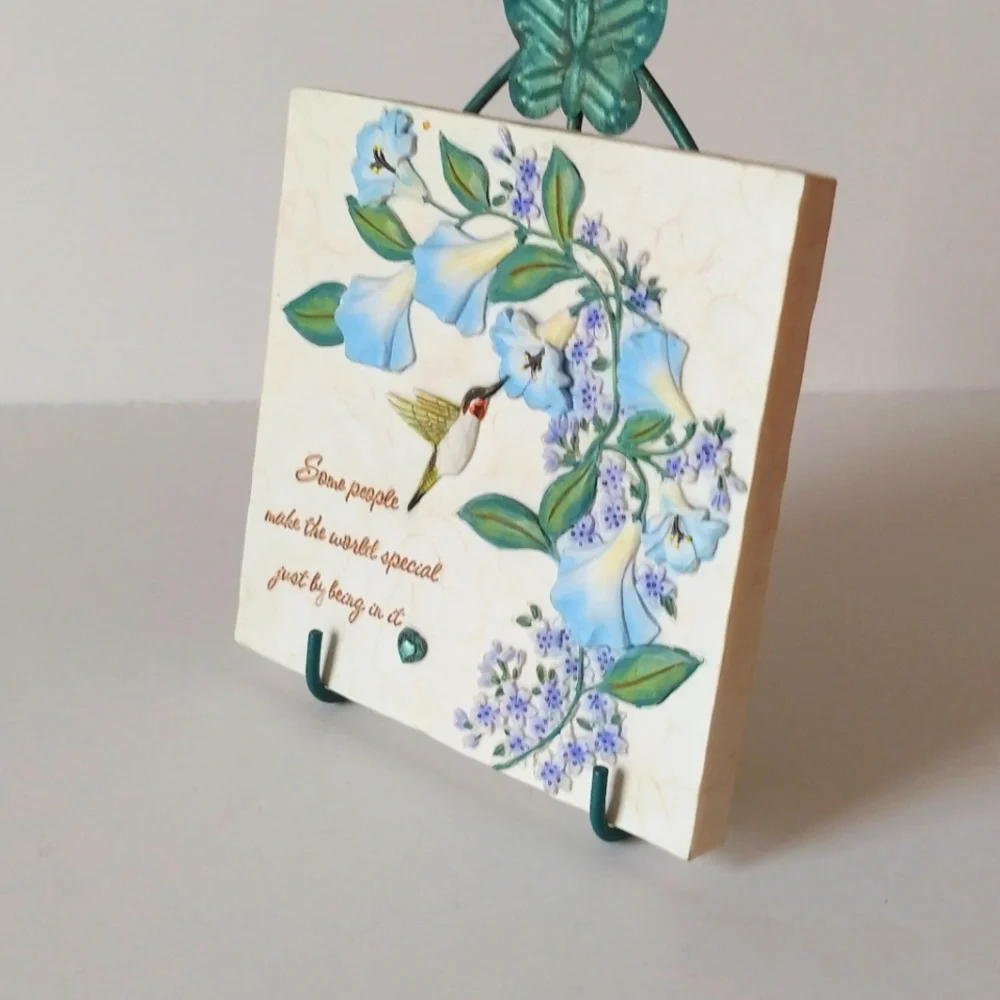 Comfort Bloom ceramic plaque