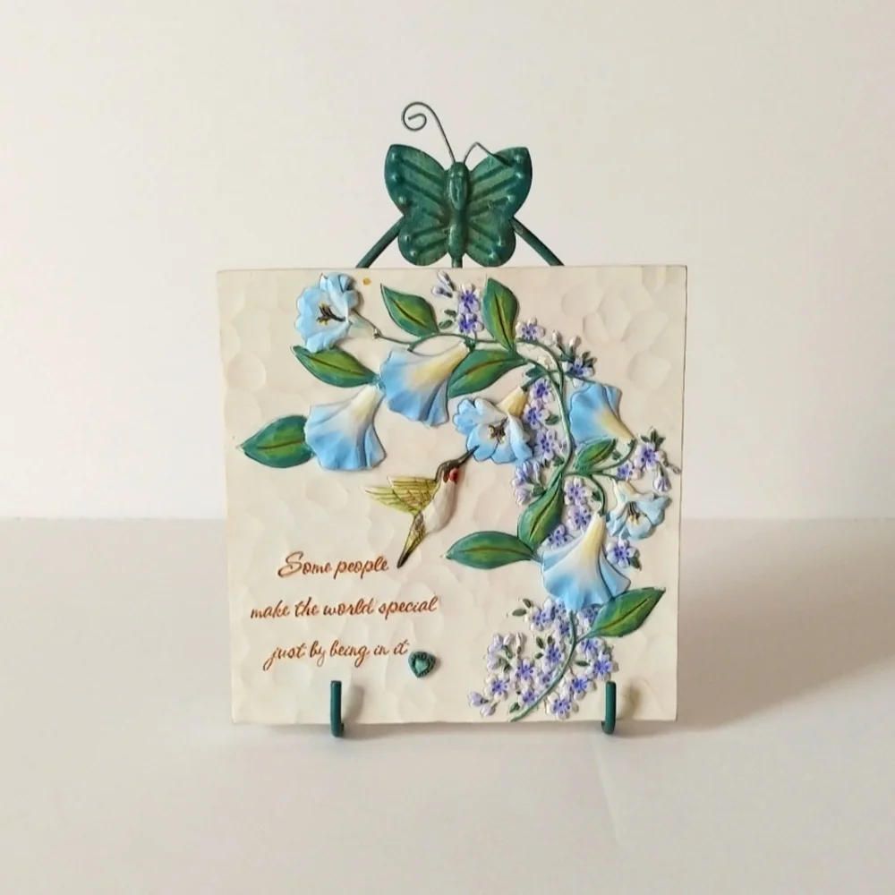 Comfort Bloom ceramic plaque
