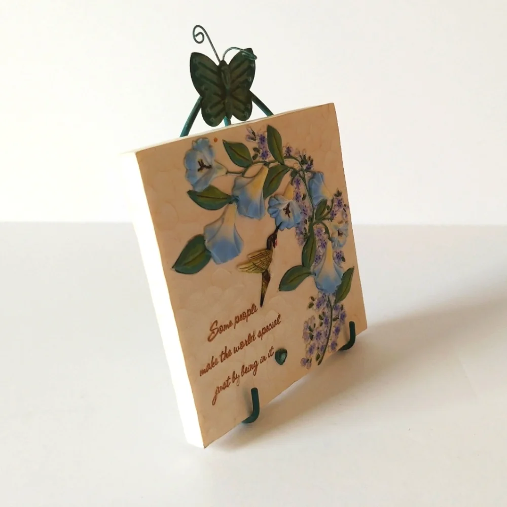 Comfort Bloom ceramic plaque