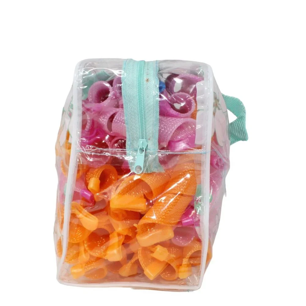 Cekeme 40Pcs Magic Spiral Hair Curlers No Heat 22 Inches 3 Sizes Multicolored