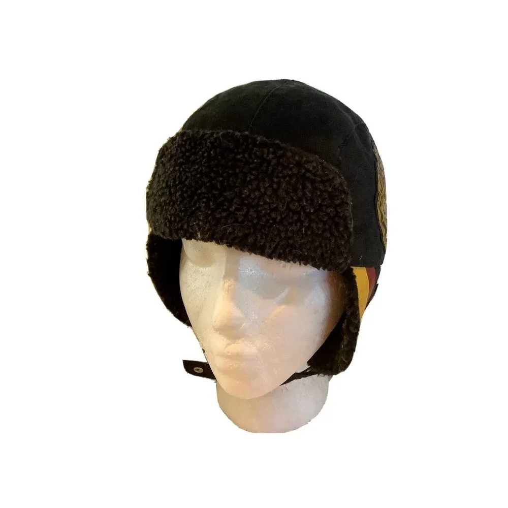 Harry Potter Draco Dormiens Nunquam Quilted Hat Ear Flaps Buckle Strap Faux Fur