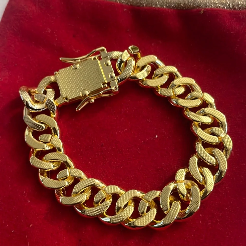 18K rolled gold 10mm 5”