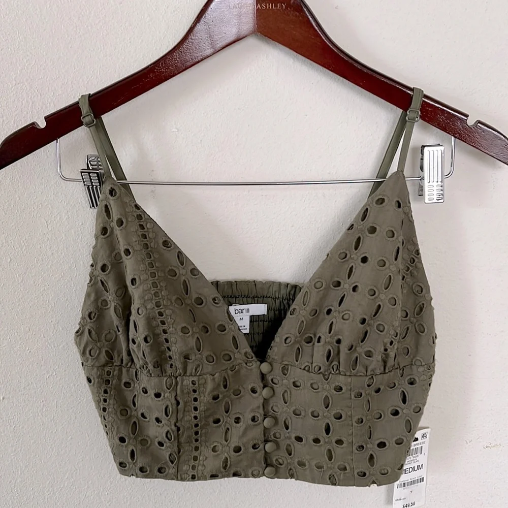 bar lll Green Crop Top