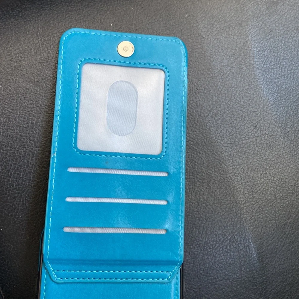 💋 Casebus Mandala Wallet iPhone 11 Case Card Holder Leather Shockproof Turquoise