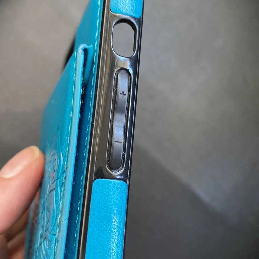 💋 Casebus Mandala Wallet iPhone 11 Case Card Holder Leather Shockproof Turquoise