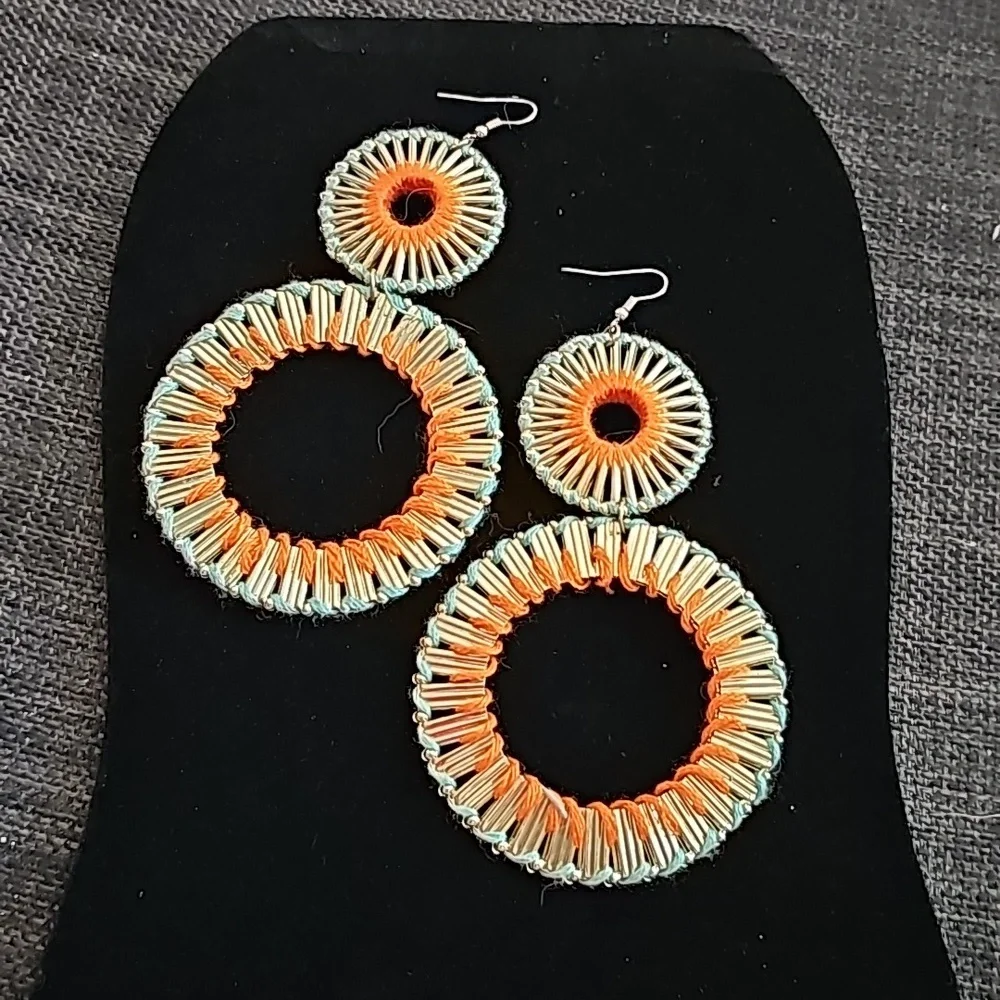 Large Thread Wrapped Earrings Box A/3
