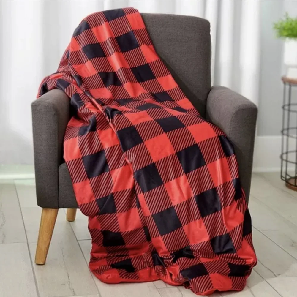 Buffalo Check Antimicrobial Blanket Cover