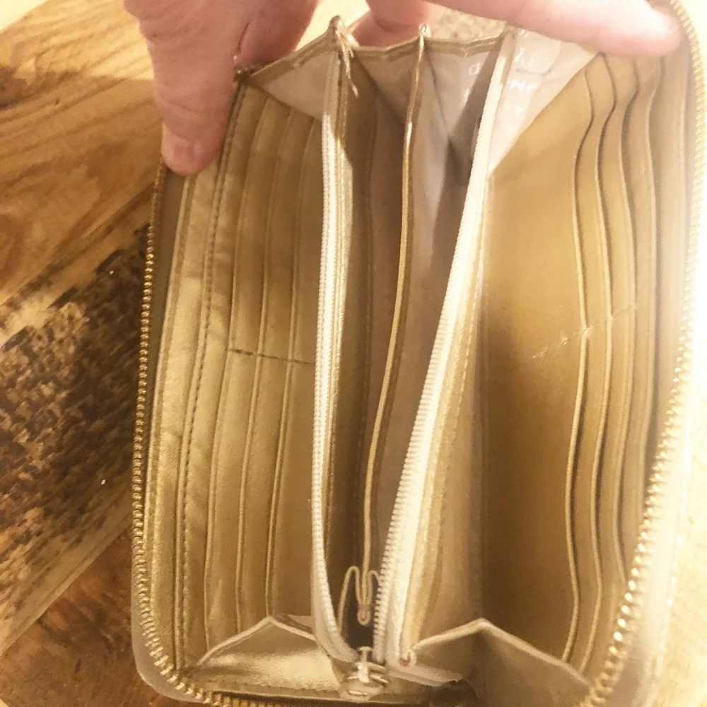 RARE Kate Spade New York Foiled Snake Embossed Zip Wallet – Gold | NWOT