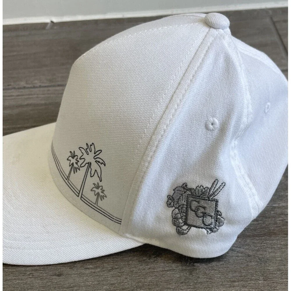 TravisMathew White Cap Hat Adjustable Flexfit Snapback