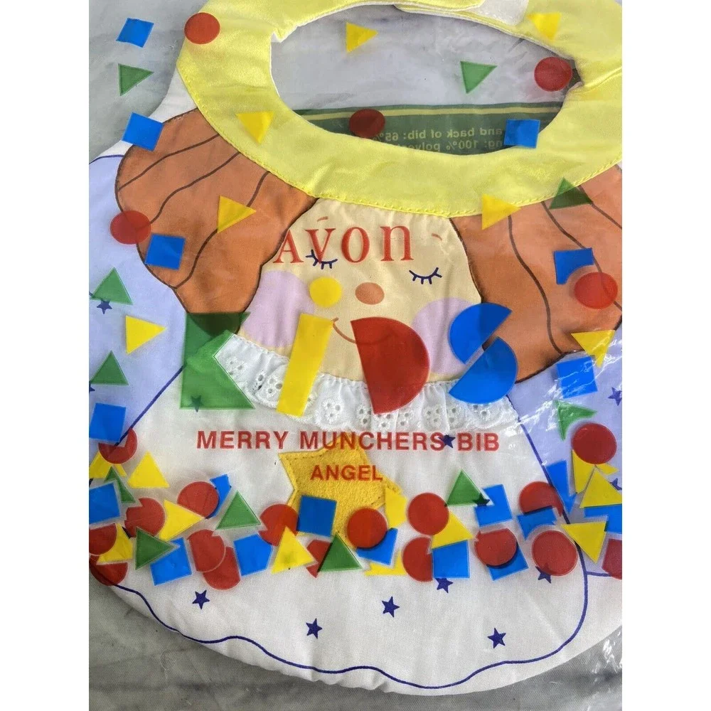 NEW Avon Christmas Angel Baby Bib VINTAGE 1995