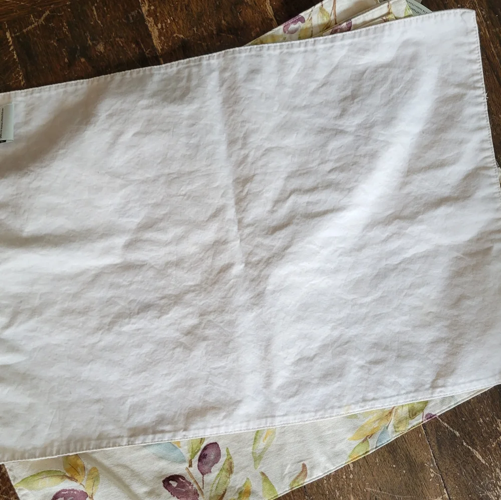 POTTERY BARN Olive Placemats Set of 6 Cotton