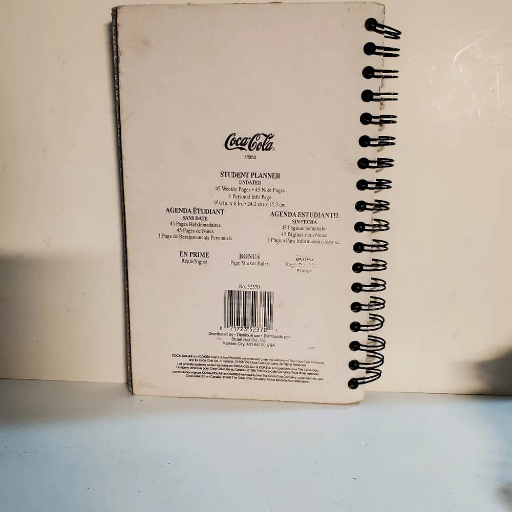 Vintage Coca Cola 1997 - 2000 Collectible Notebooks and Planner
