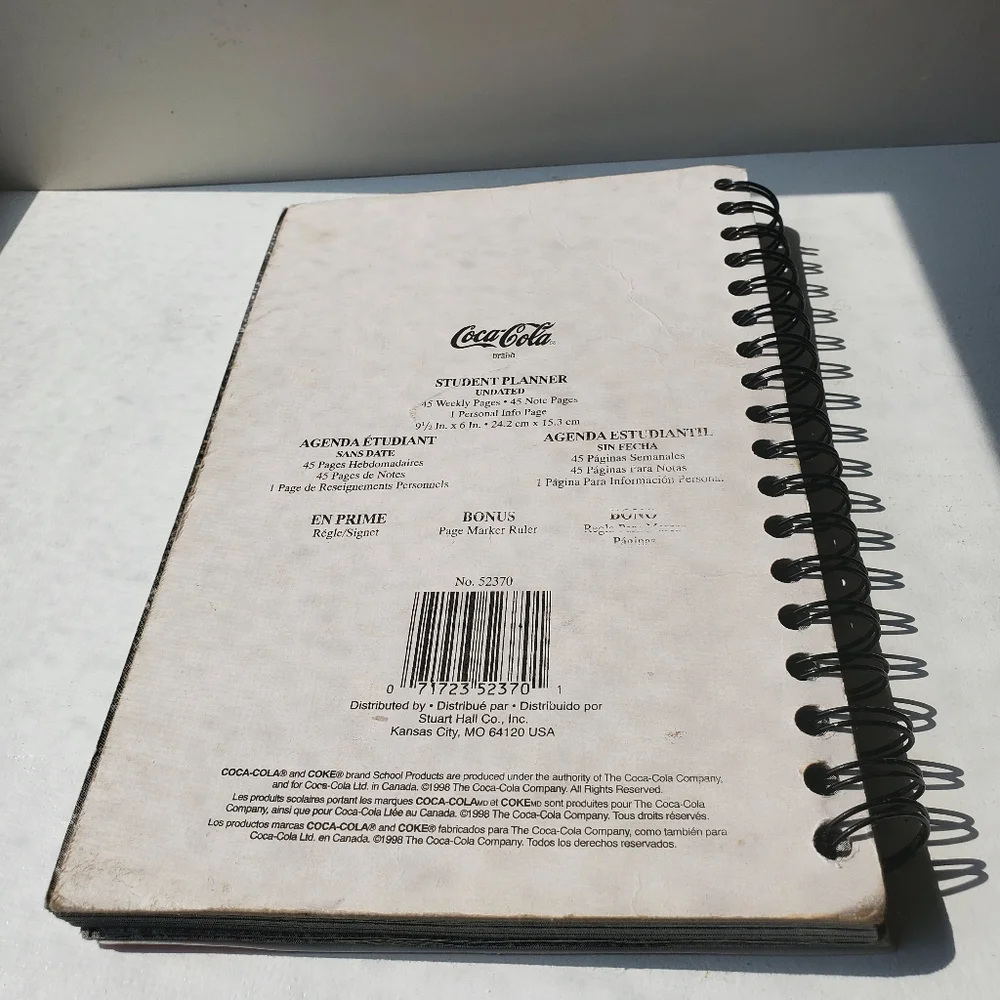 Vintage Coca Cola 1997 - 2000 Collectible Notebooks and Planner