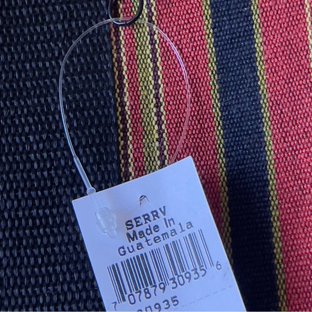 Handmade Stripe Southwestern Briefcase Laptop Bag Made in Guatemala NWT