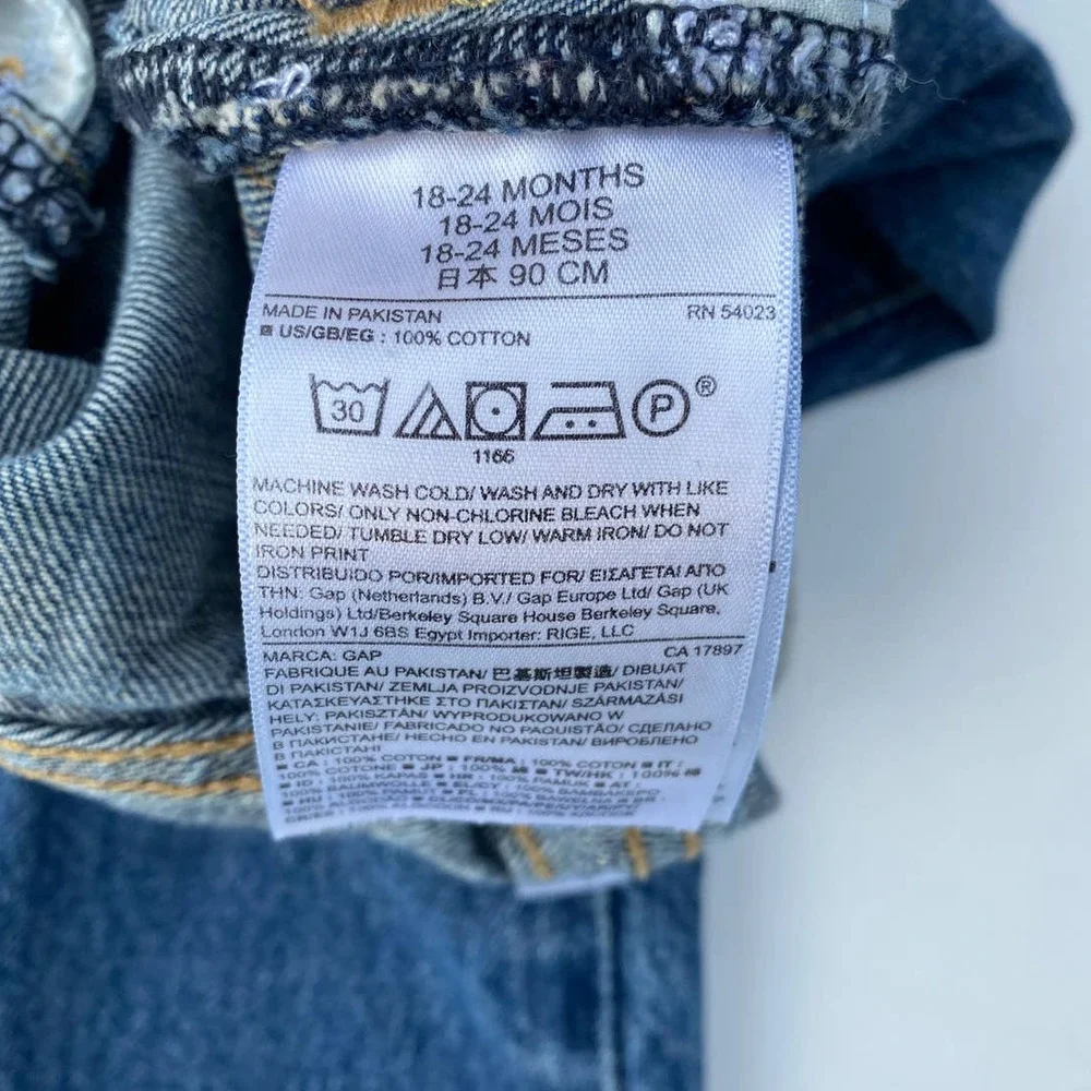 Gap BabyGap Toddler Boys Pull-Up Cotton Straight Leg Jeans (Size 18-24M)