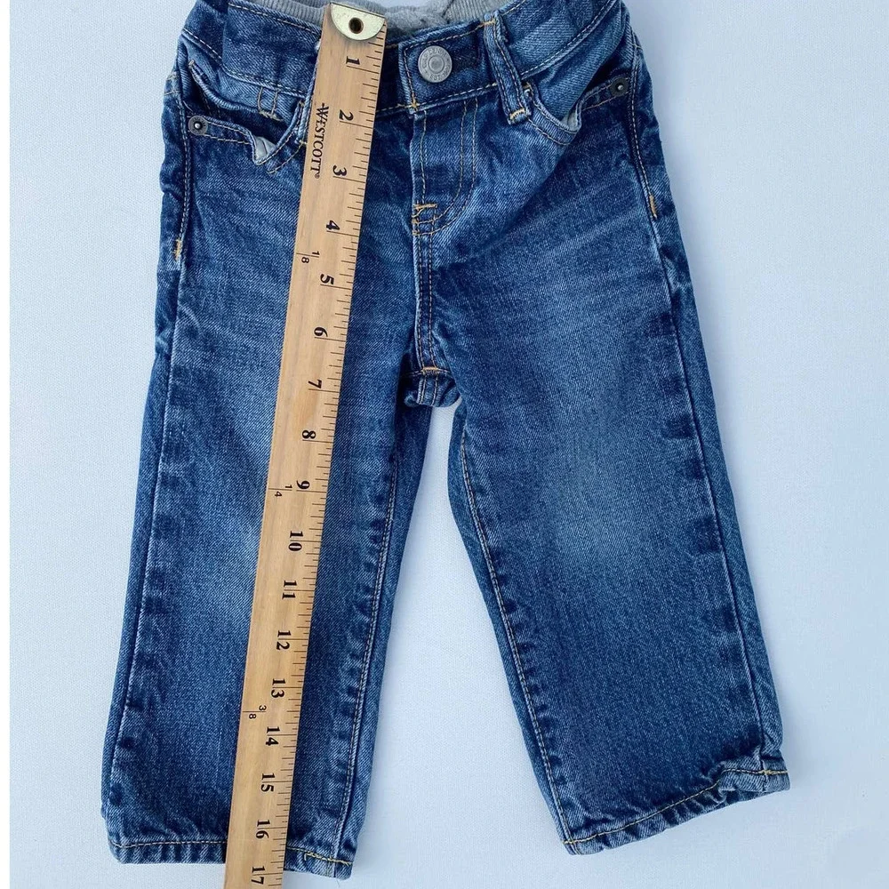 Gap BabyGap Toddler Boys Pull-Up Cotton Straight Leg Jeans (Size 18-24M)