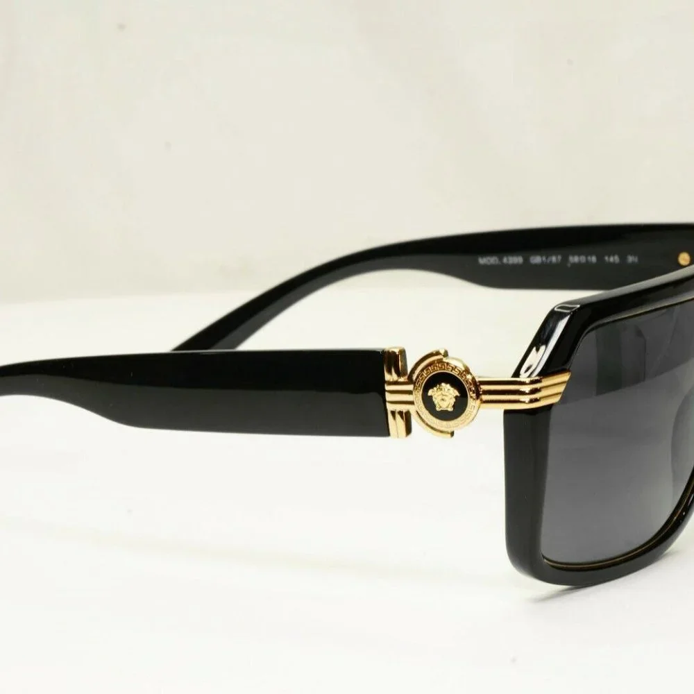 Versace Men's Black Medusa Sunglasses