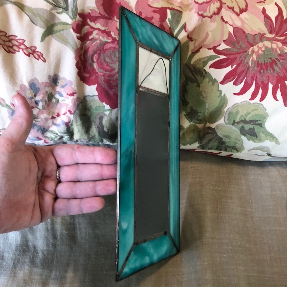 Vintage ‘83 Handcrafted Van Gogh Iris Mirror (Like New)