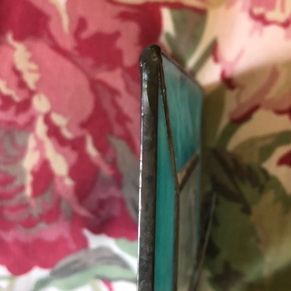 Vintage ‘83 Handcrafted Van Gogh Iris Mirror (Like New)