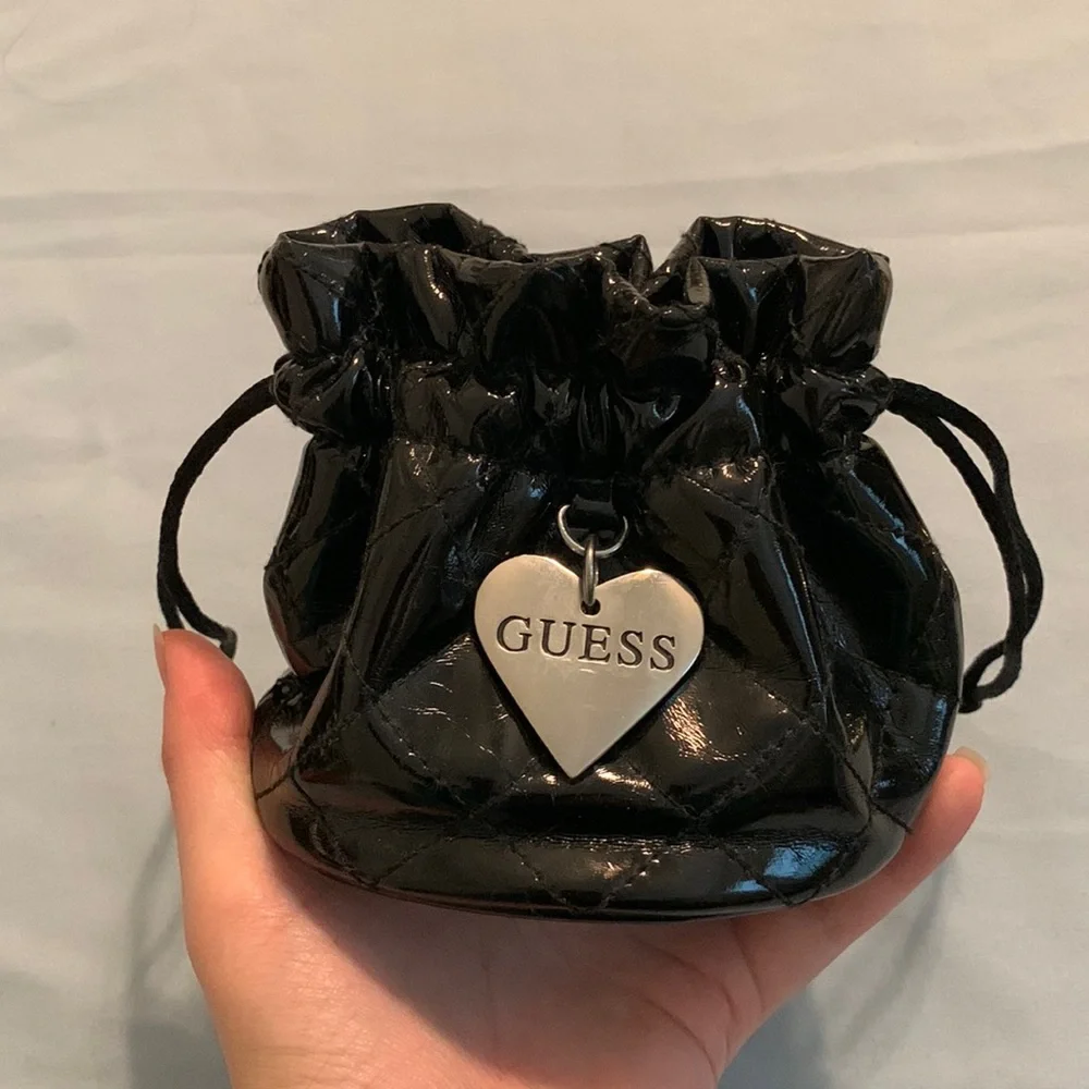 Guess Patent Leather Jewelry / Watch Travel Pouch