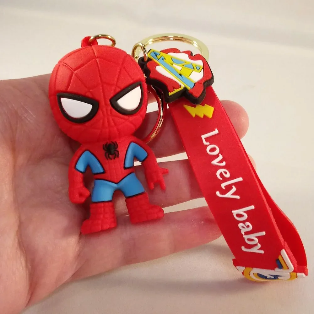 Spider-Man Super Hero Peter Parker Key Chain Key Ring Figurine Keychain Gift