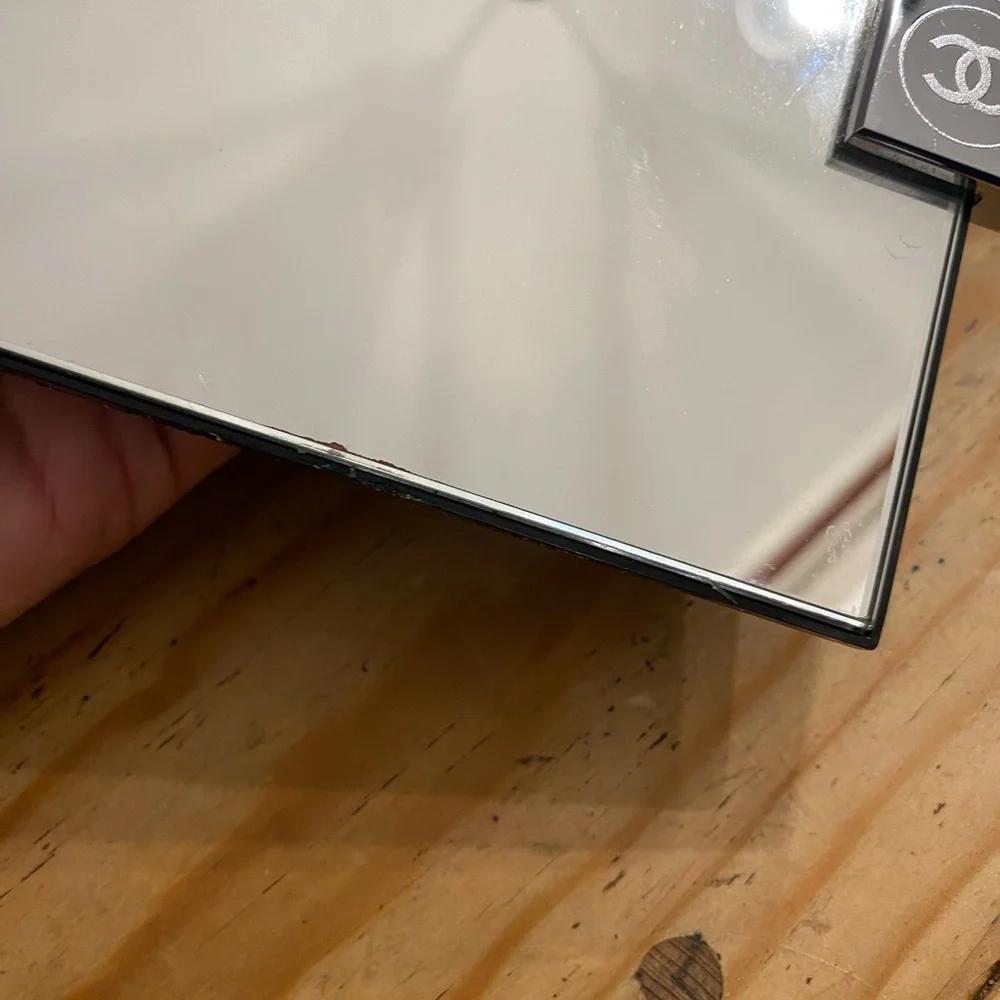 Authentic rare Chanel vanity mirror can be mounted or stand alone