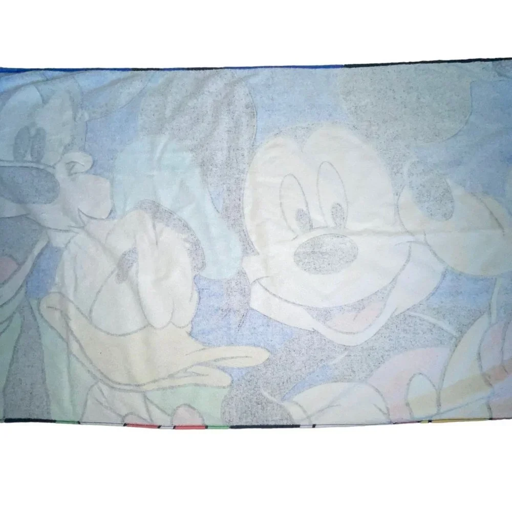 Vintage Walt Disney Mickey Mouse Unlimited Beach Towel Donald Goofy Pluto