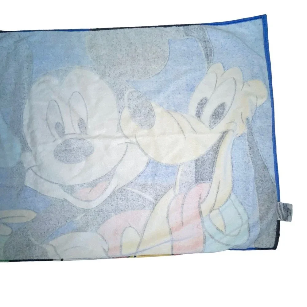 Vintage Walt Disney Mickey Mouse Unlimited Beach Towel Donald Goofy Pluto