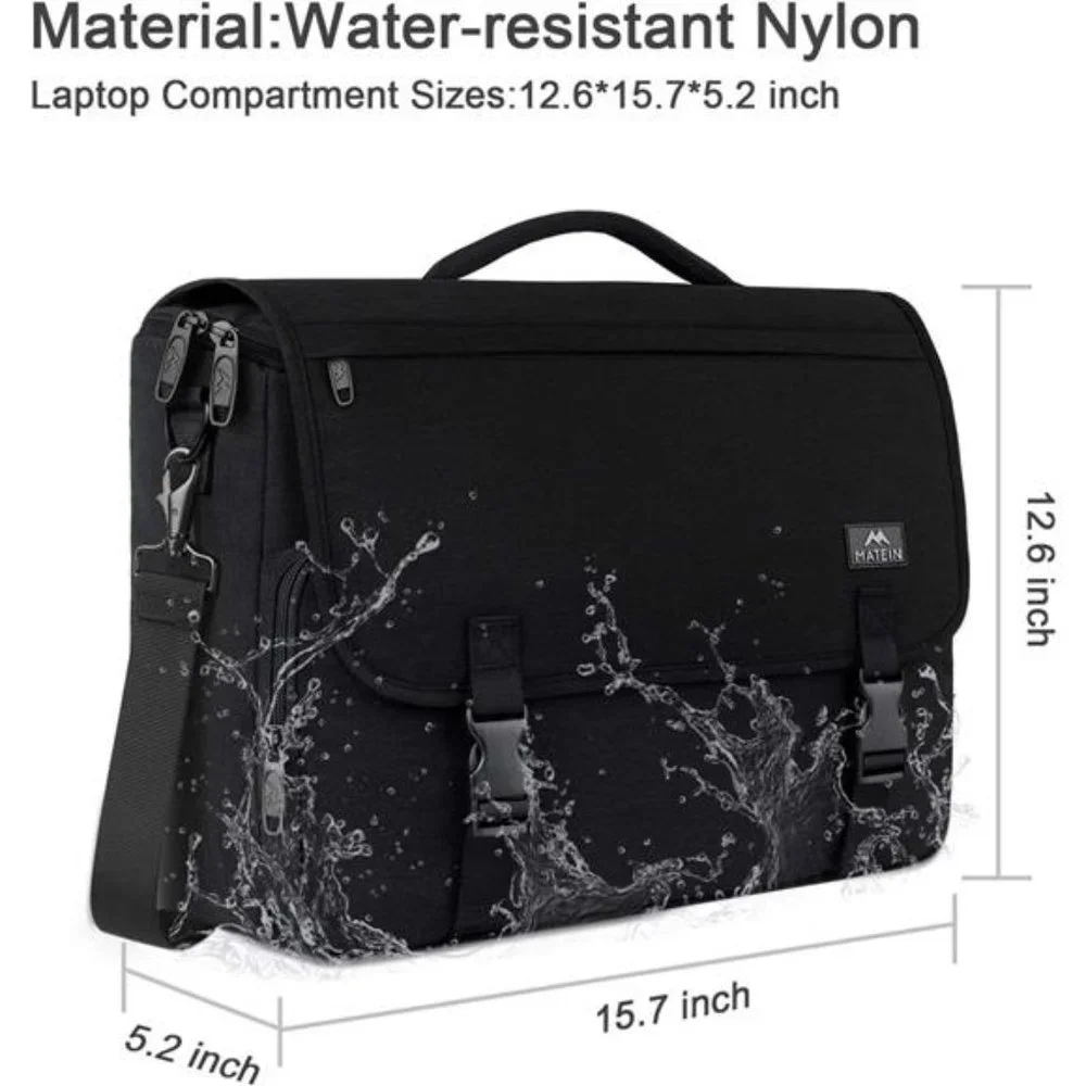 Messenger Bag for Men Women Briefcases Lightweight Men's Laptop Bag 15.6 inch