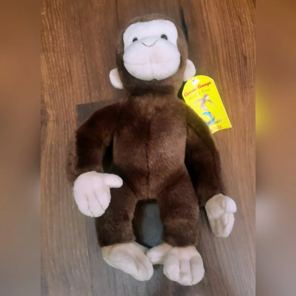 Curious George Bend and Pose by Gund Vintage y2k