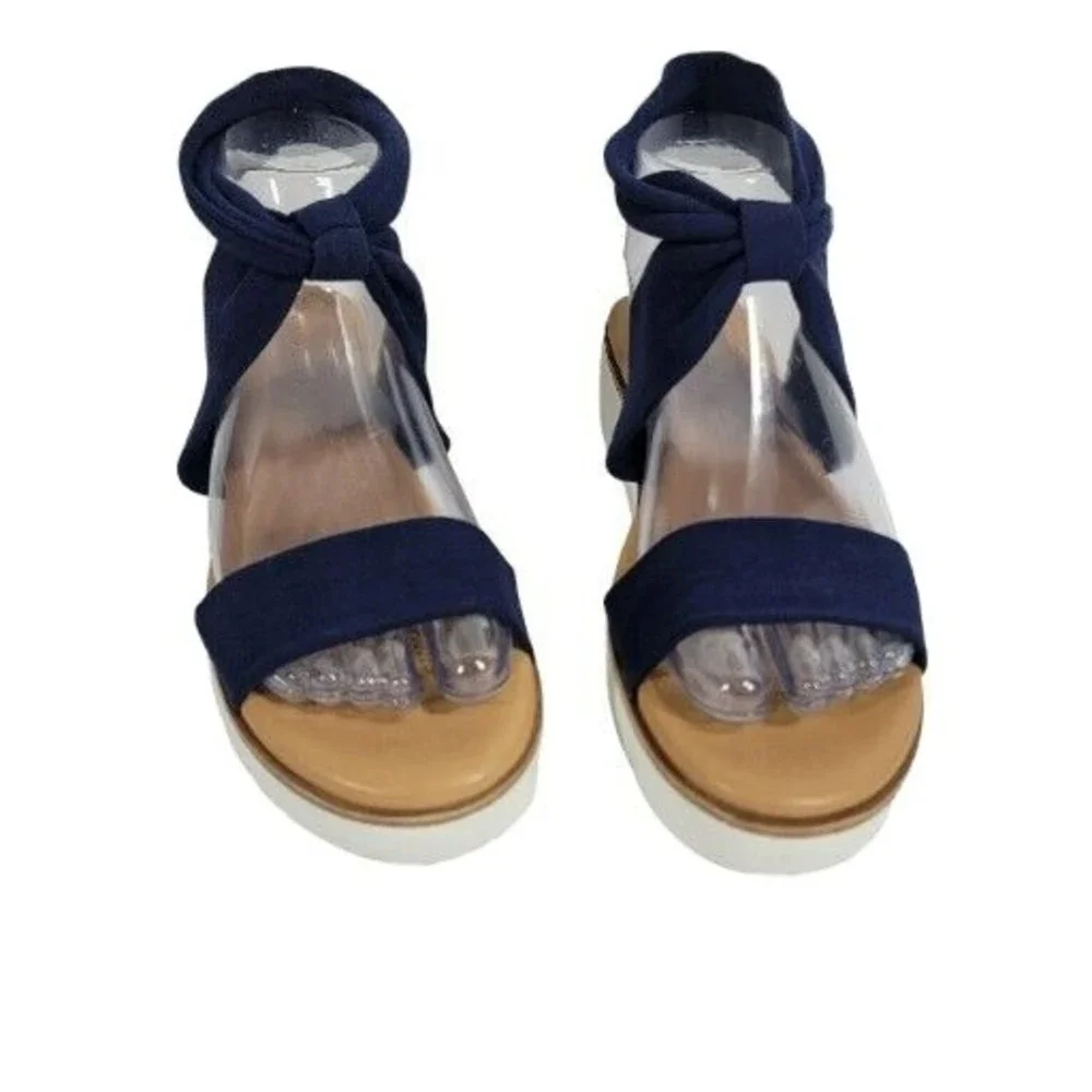 Corso Como Blayke Women's Sandals Blue Ankle Wrap Size 8M