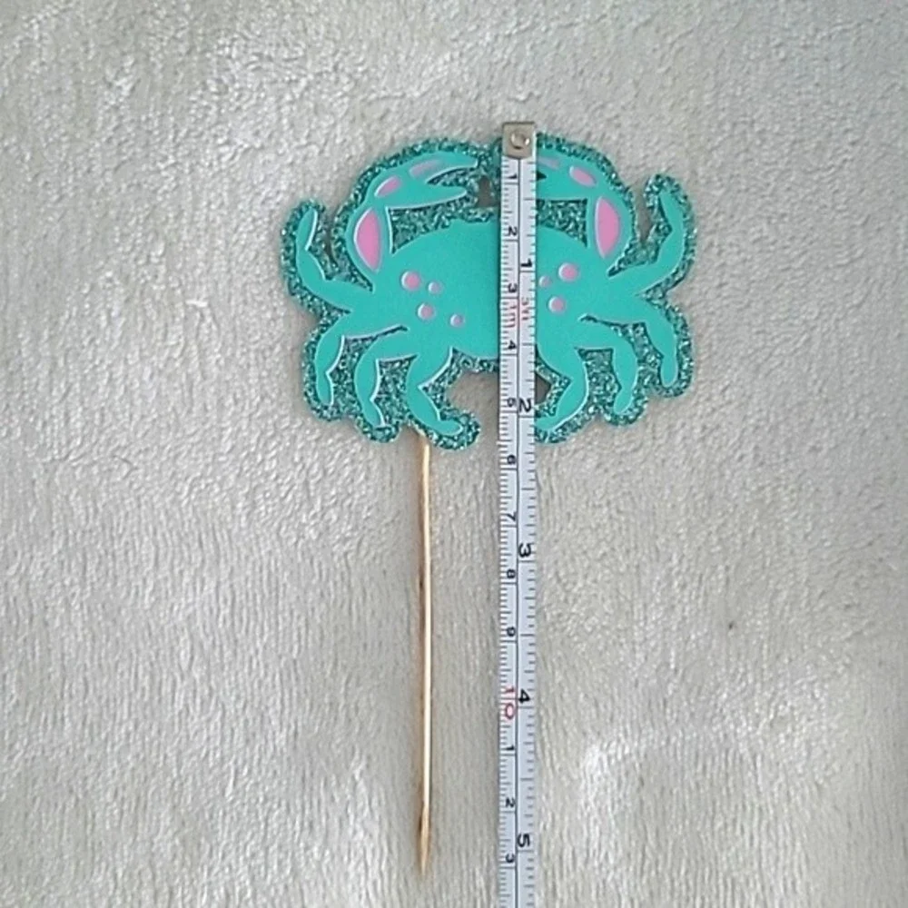 Mermaid theme cupcake toppers