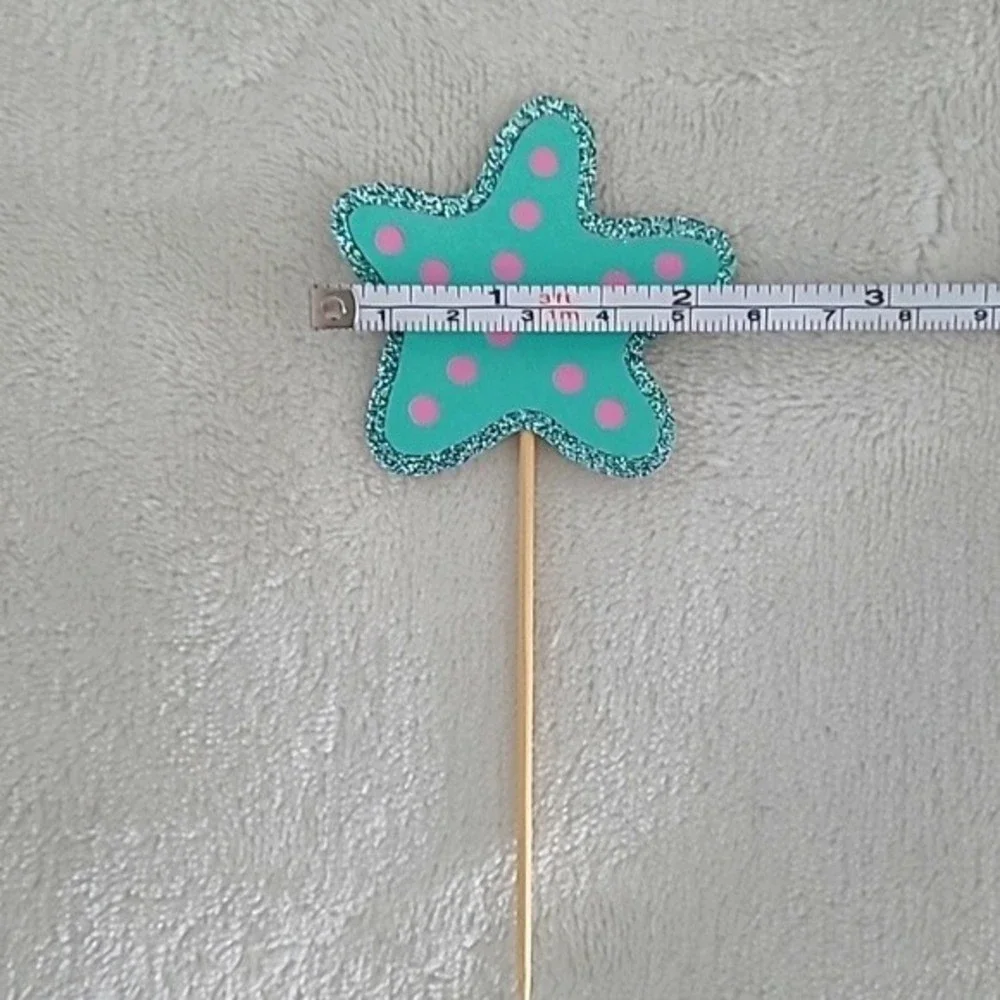 Mermaid theme cupcake toppers