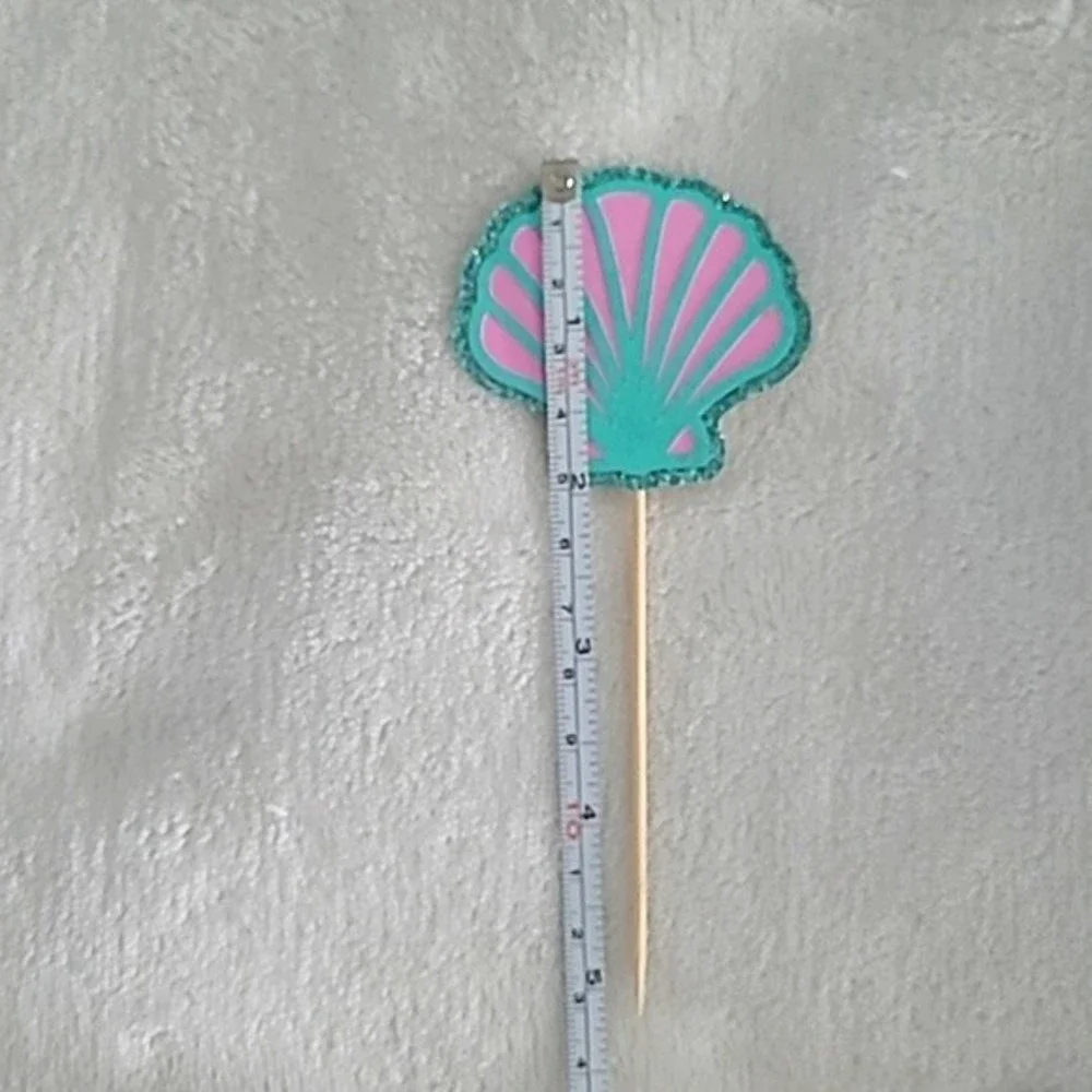 Mermaid theme cupcake toppers