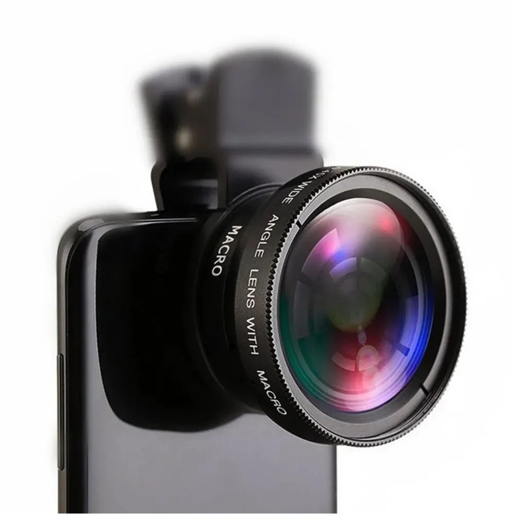 Macro HD Camera Lens 2 in 1 Mobile Phone 0.45 Times Ultra Wide Angle 12.5 Times