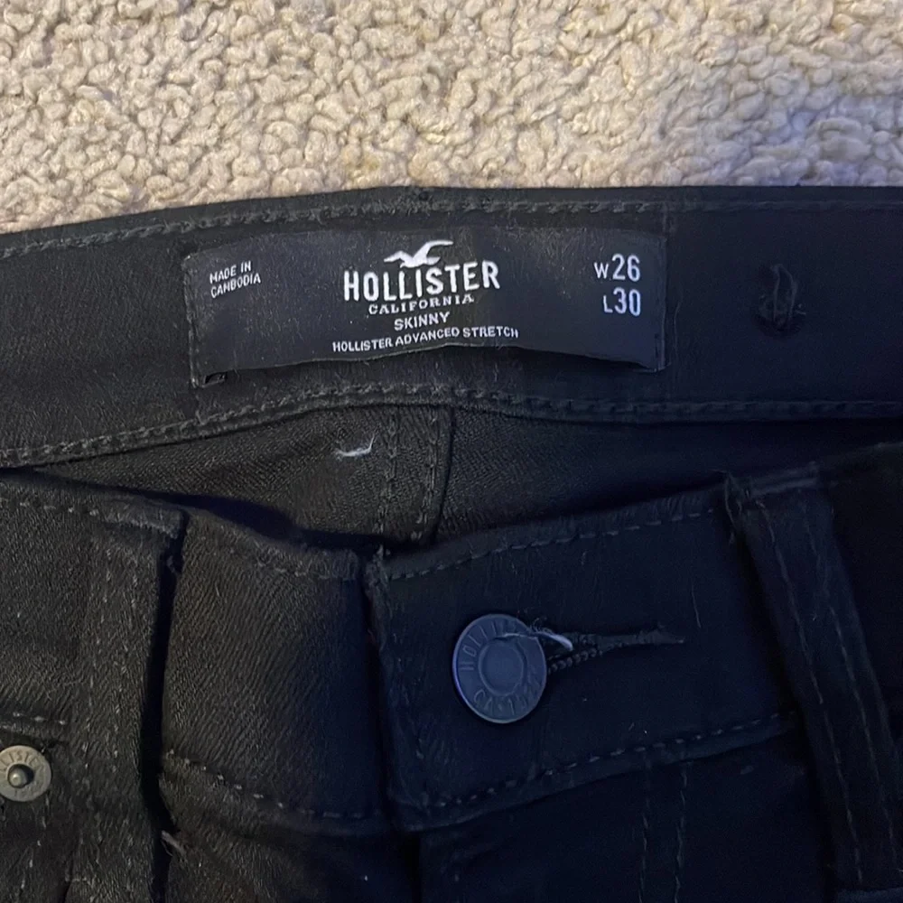 Men’s Skinny Hollister Jeans, Size 26x30, Black