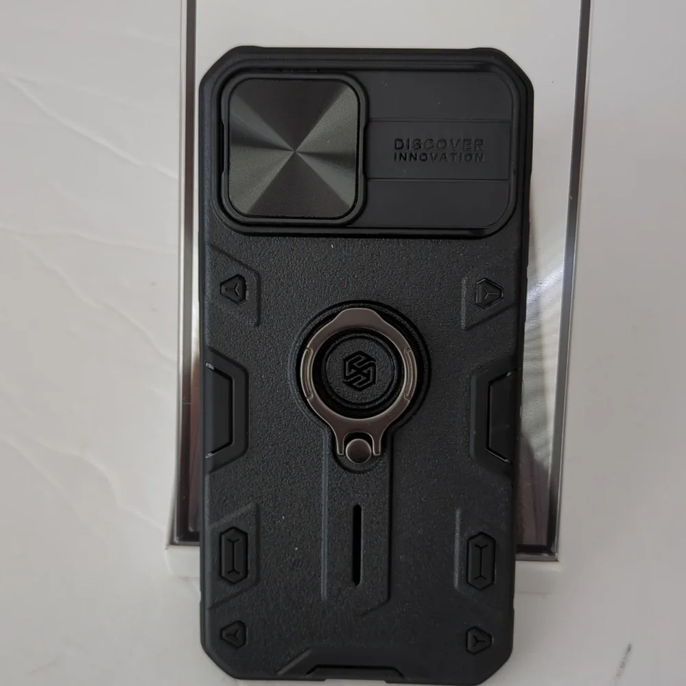 New Cam Shield Armor Black Phone Case For iPhone 13 Pro