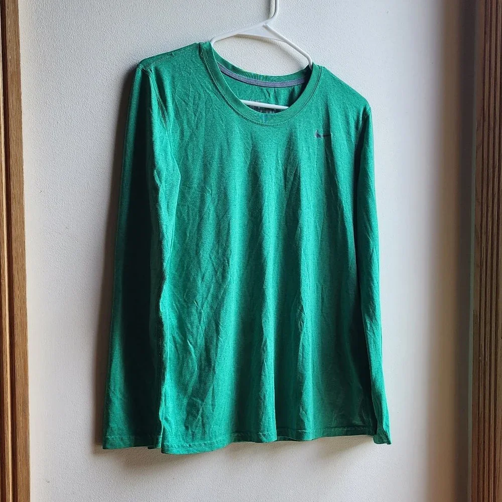 Nike Dri-Fit Green Scoop Neck Jersey Size Medium